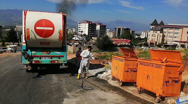 Onikişubat Belediyesi'nden Çöp Konteynerlerine Hijyen