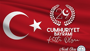 Dulkadiroğlu Belediye Başkanı Necati Oktay'ın 29 Ekim kutlama görseli