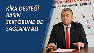 BBP GENEL BAŞKAN YARDIMCISI PROF.DR.MAHMUT YARDIMCIOĞLU: BASIN VE MEDYA SEKTÖRÜNE KİRA DESTEĞİ SAĞLANMALI!