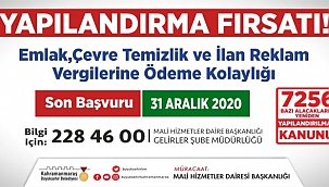 YAPILANDIRMADA SON GÜN 31 ARALIK!..