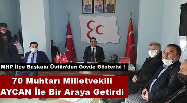 MHP İlçe Başkanı Üstün'den Gövde Gösterisi!