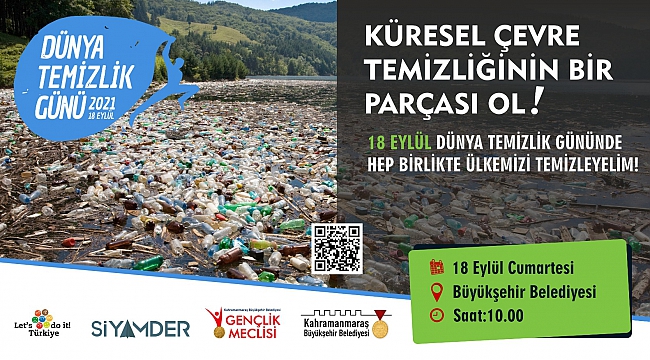 Büyükşehir Belediyesi, 18 Eylül Cumartesi Dünya Temizlik Günü'nde çevre temizliği farkındalığı oluşturacak anlamlı bir etkinlik düzenliyor.