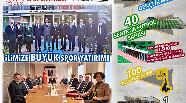 İLİMİZE BÜYÜK SPOR YATIRIMI