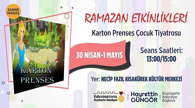 'Karton Prenses' Minik İzleyicilerini Bekliyor