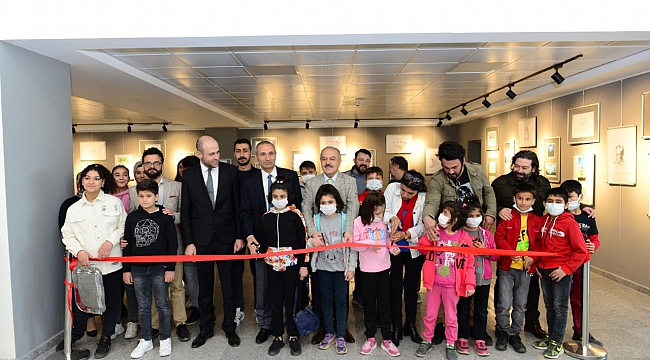 KSÜ'de 'Çocuklarımızın Ruhunda 23 Nisan Resim Sergisi' Açıldı
