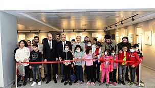 KSÜ'de 'Çocuklarımızın Ruhunda 23 Nisan Resim Sergisi' Açıldı
