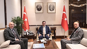 Rektör Yasım'dan Cumhurbaşkanı Yardımcısı Cevdet Yılmaz'a Ziyaret.