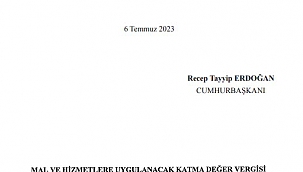 Yüzde 18'lik KDV yüzde 20'ye yükseltildi...!