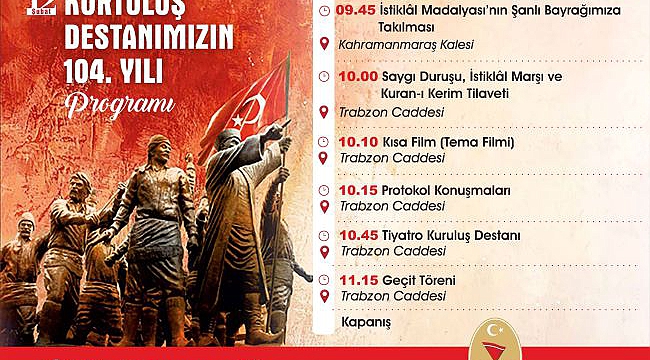 KURTULUŞ DESTANIMIZIN 104. YILI PROGRAMI!