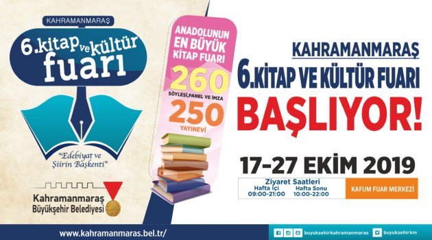 6. Kitap ve Kültür Fuarı Geliyor