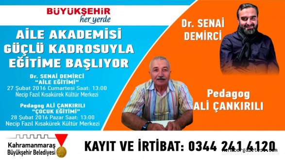 AİLE AKADEMİSİ KONFERANSLARI BAŞLIYOR
