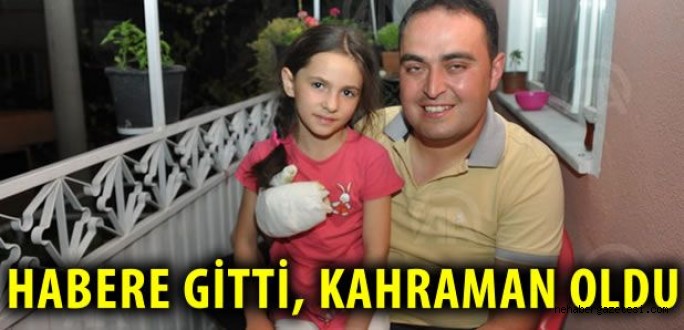 Habere gitti, 9 yaşındaki çocuğu yangından kurtardı