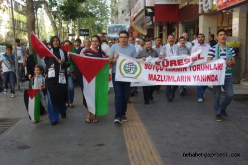 İsrail Protesto Edildi, İntifada Yürüyüşü Yapıldı