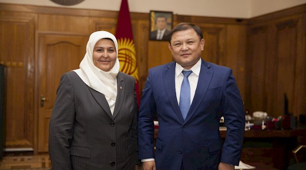 Kahramanmaraş Milletvekili Öçal Kırgızistan Meclis Başkanı Cumabekov ile Görüştü