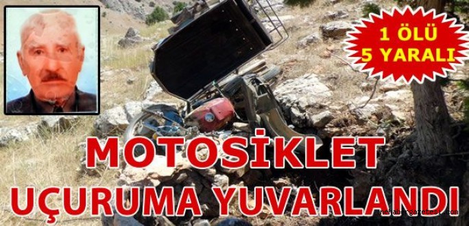Kahramanmaraş'ta motosiklet devrildi: 1 ölü, 5 yaralı