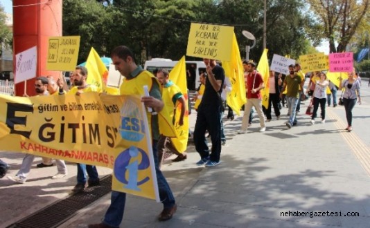 KOBANİ POLİTİKASINA EĞİTİM-SEN PROTESTOSU