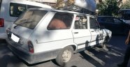 SARAYALTI CADDESİNDE MADDİ HASARLI KAZA