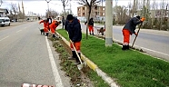 Afşin Belediyesi Gezici Temizlik Ekibi İş Başında