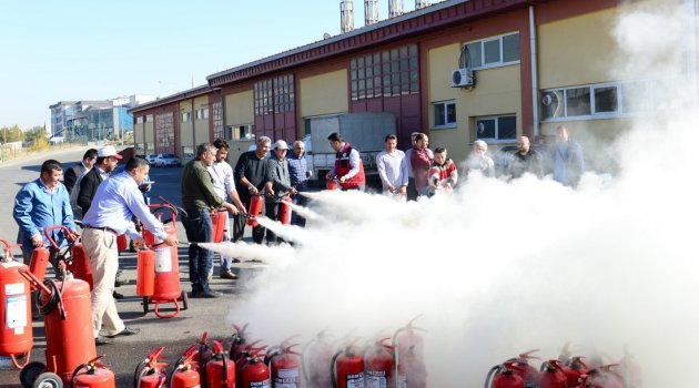 Üniversitemizde Yangın Tatbikatları Başarıyla Gerçekleştirildi